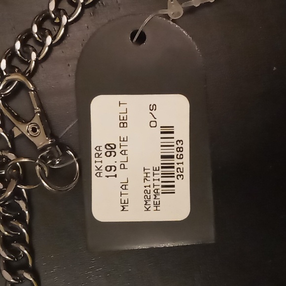 AKIRA Metal Plate Belt (NWT) - Picture 3 of 3